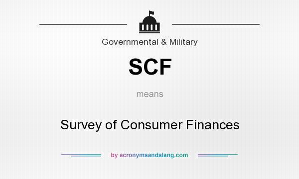 What does SCF mean? It stands for Survey of Consumer Finances
