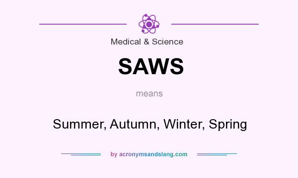 What does SAWS mean? It stands for Summer, Autumn, Winter, Spring