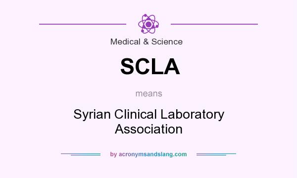 What does SCLA mean? It stands for Syrian Clinical Laboratory Association