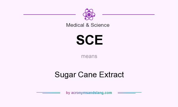 What does SCE mean? It stands for Sugar Cane Extract