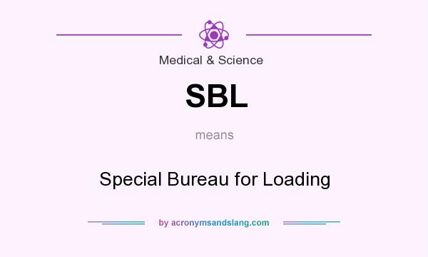 What does SBL mean? It stands for Special Bureau for Loading