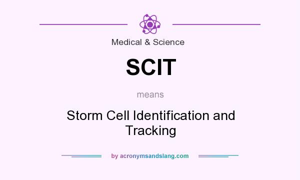 What does SCIT mean? It stands for Storm Cell Identification and Tracking