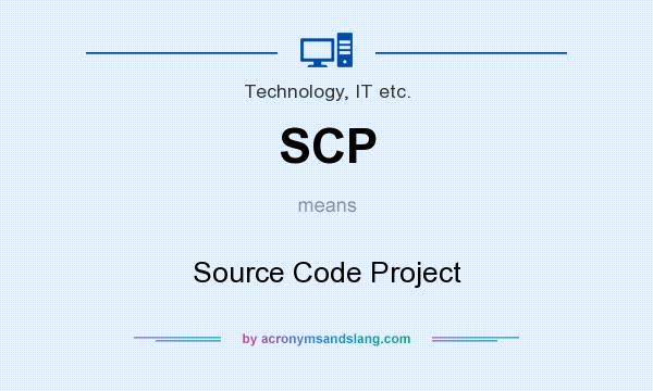 What does SCP mean? It stands for Source Code Project