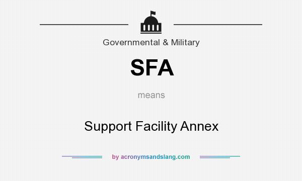 What does SFA mean? It stands for Support Facility Annex