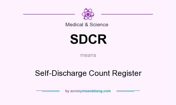 What does SDCR mean? It stands for Self-Discharge Count Register