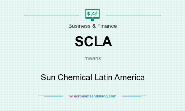 What does SCLA mean? It stands for Sun Chemical Latin America