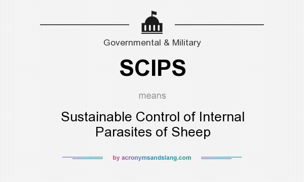 What does SCIPS mean? It stands for Sustainable Control of Internal Parasites of Sheep