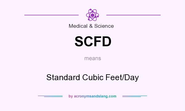 What does SCFD mean? It stands for Standard Cubic Feet/Day