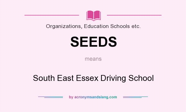 What does SEEDS mean? It stands for South East Essex Driving School