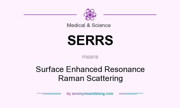 What does SERRS mean? It stands for Surface Enhanced Resonance Raman Scattering