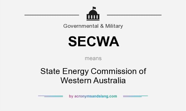 What does SECWA mean? It stands for State Energy Commission of Western Australia