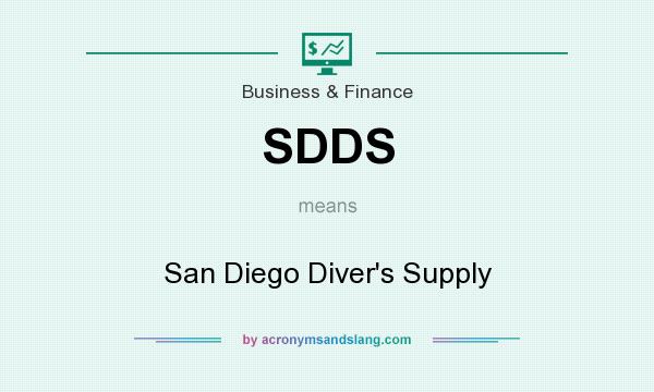 What does SDDS mean? It stands for San Diego Diver`s Supply