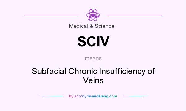 What does SCIV mean? It stands for Subfacial Chronic Insufficiency of Veins