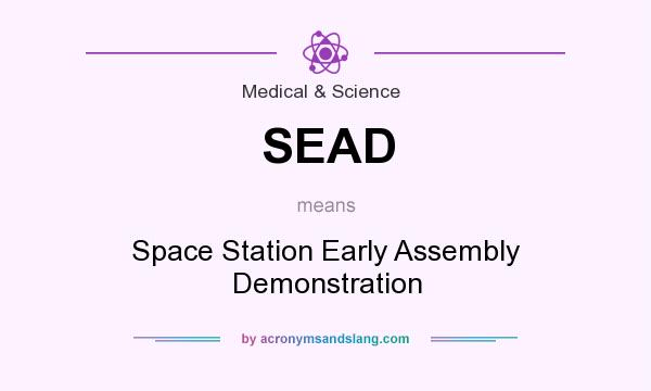 What does SEAD mean? It stands for Space Station Early Assembly Demonstration