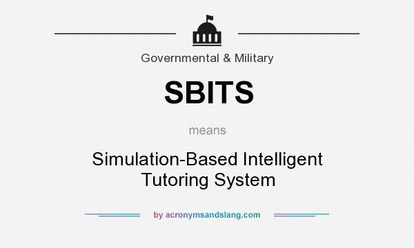 What does SBITS mean? It stands for Simulation-Based Intelligent Tutoring System