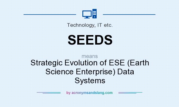 What does SEEDS mean? It stands for Strategic Evolution of ESE (Earth Science Enterprise) Data Systems