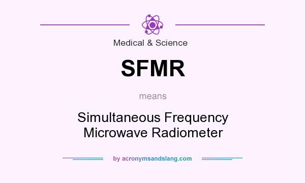 What does SFMR mean? It stands for Simultaneous Frequency Microwave Radiometer