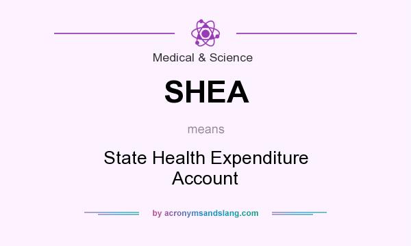 What does SHEA mean? It stands for State Health Expenditure Account