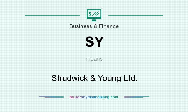 What does SY mean? It stands for Strudwick & Young Ltd.