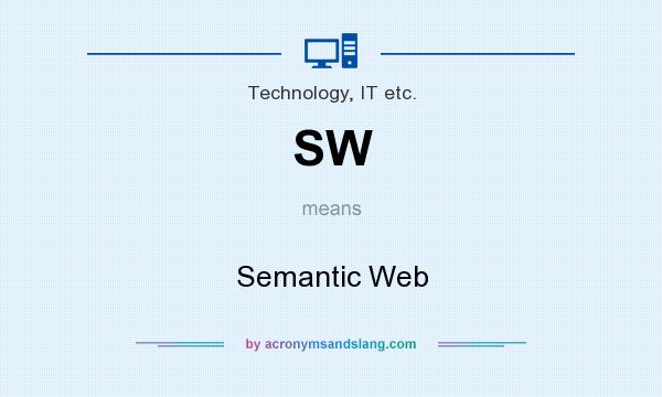 What does SW mean? It stands for Semantic Web
