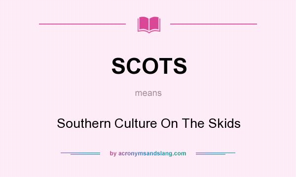 What does SCOTS mean? It stands for Southern Culture On The Skids