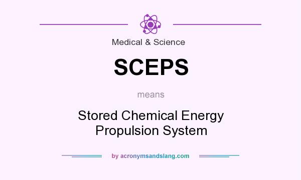 What does SCEPS mean? It stands for Stored Chemical Energy Propulsion System