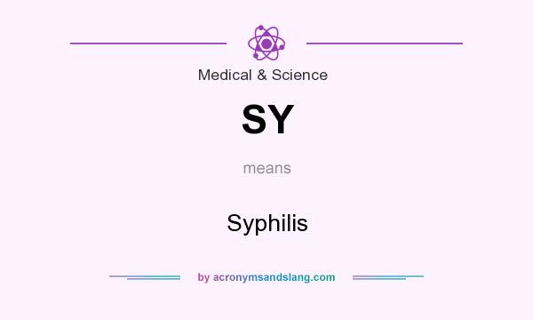 What does SY mean? It stands for Syphilis