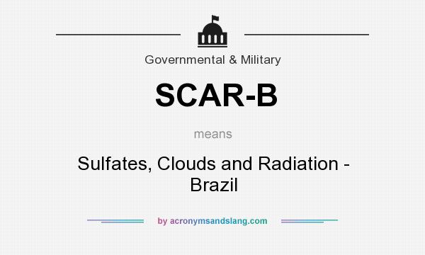 What does SCAR-B mean? It stands for Sulfates, Clouds and Radiation - Brazil