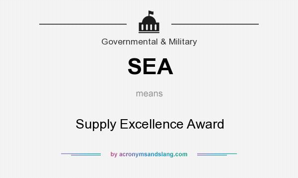What does SEA mean? It stands for Supply Excellence Award