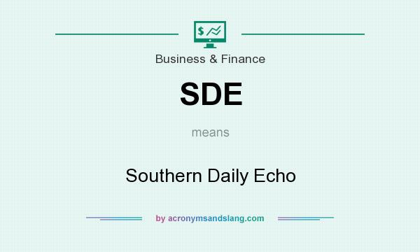 What does SDE mean? It stands for Southern Daily Echo