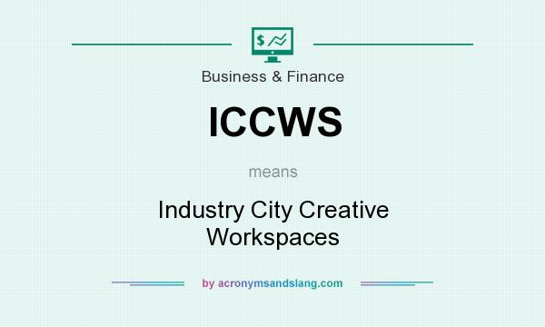 What does ICCWS mean? It stands for Industry City Creative Workspaces