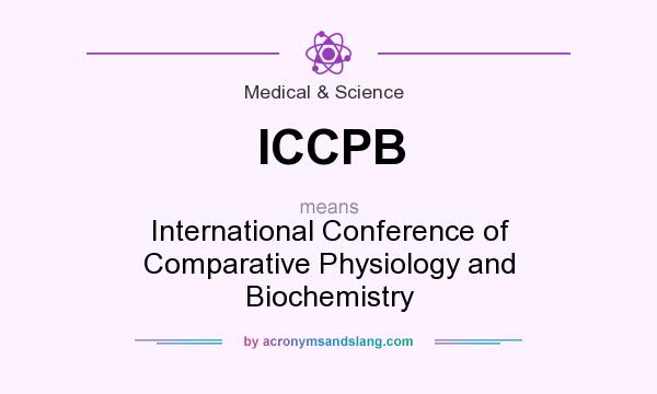 What does ICCPB mean? It stands for International Conference of Comparative Physiology and Biochemistry