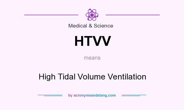 What does HTVV mean? It stands for High Tidal Volume Ventilation