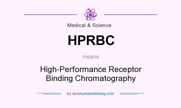 What does HPRBC mean? It stands for High-Performance Receptor Binding Chromatography