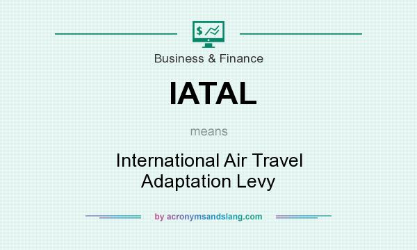 What does IATAL mean? It stands for International Air Travel Adaptation Levy