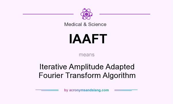 What does IAAFT mean? It stands for Iterative Amplitude Adapted Fourier Transform Algorithm
