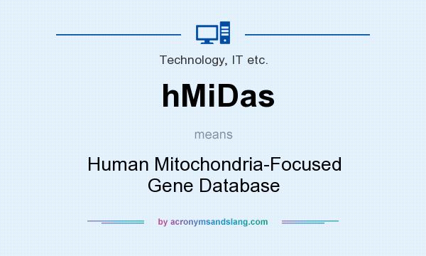 What does hMiDas mean? It stands for Human Mitochondria-Focused Gene Database
