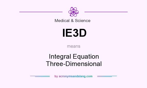 What does IE3D mean? It stands for Integral Equation Three-Dimensional