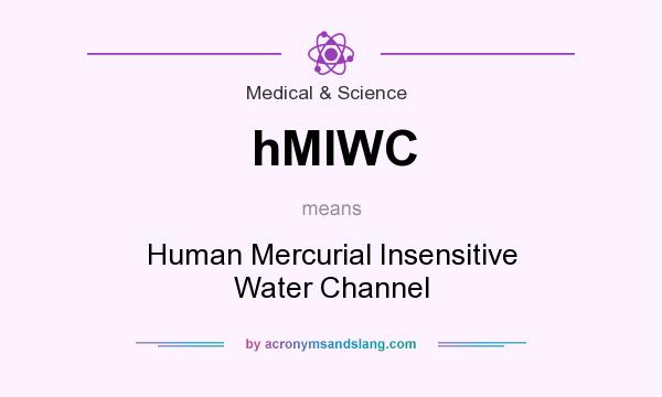 What does hMIWC mean? It stands for Human Mercurial Insensitive Water Channel