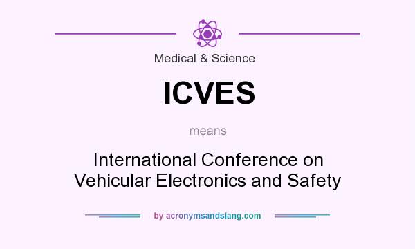 What does ICVES mean? It stands for International Conference on Vehicular Electronics and Safety