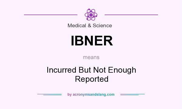 What does IBNER mean? It stands for Incurred But Not Enough Reported