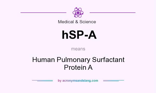 What does hSP-A mean? It stands for Human Pulmonary Surfactant Protein A