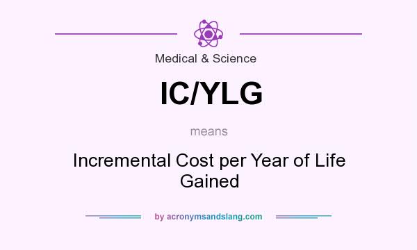 What does IC/YLG mean? It stands for Incremental Cost per Year of Life Gained