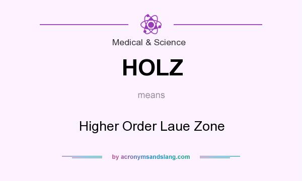 What does HOLZ mean? It stands for Higher Order Laue Zone