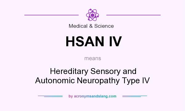 What does HSAN IV mean? It stands for Hereditary Sensory and Autonomic Neuropathy Type IV