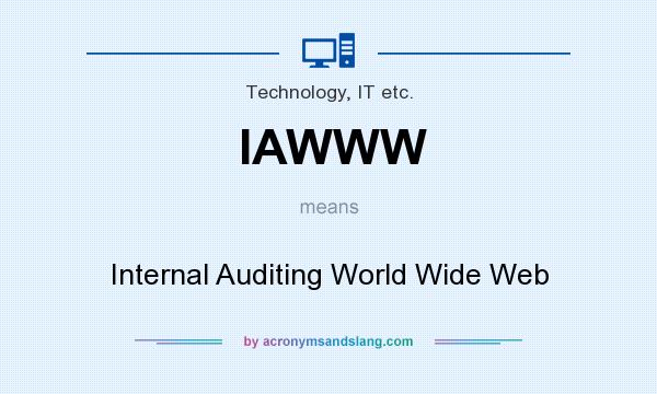 What does IAWWW mean? It stands for Internal Auditing World Wide Web