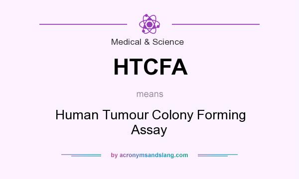 What does HTCFA mean? It stands for Human Tumour Colony Forming Assay