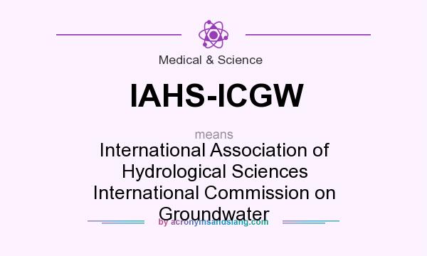 What does IAHS-ICGW mean? It stands for International Association of Hydrological Sciences International Commission on Groundwater