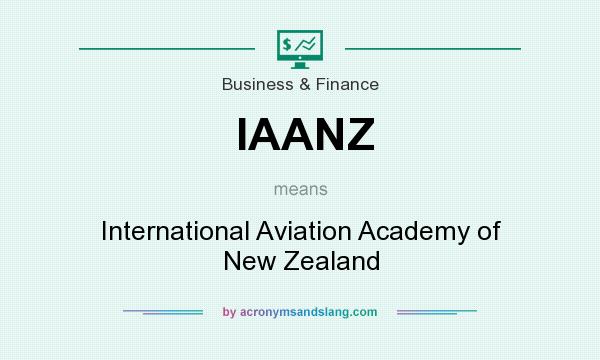 What does IAANZ mean? It stands for International Aviation Academy of New Zealand
