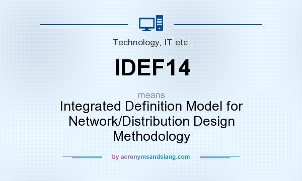 What does IDEF14 mean? It stands for Integrated Definition Model for Network/Distribution Design Methodology